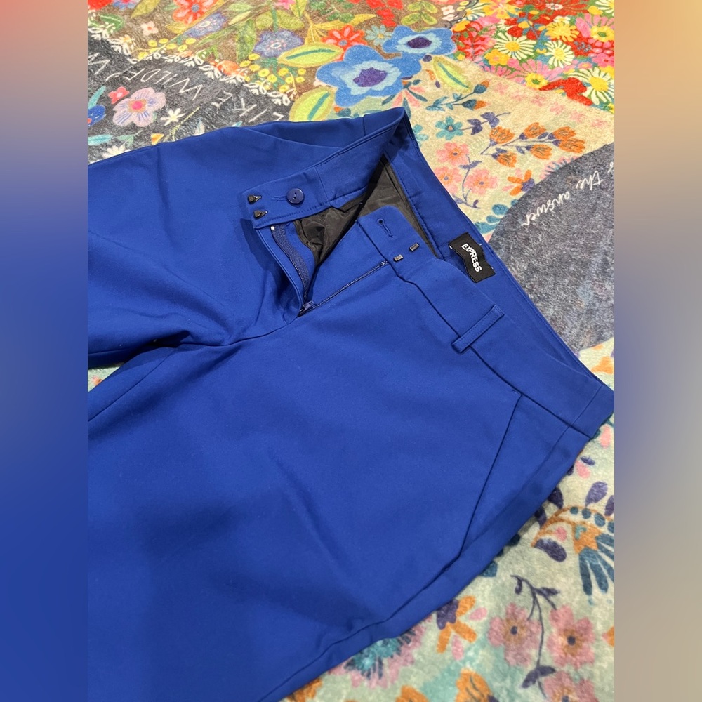 Express Barely Boot Pants in Royal Blue - Picture 6 of 8